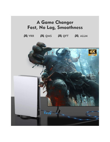 Cable HDMI 2.1 Silkland 8K 3m Ultra Alta Velocidad 48Gbps