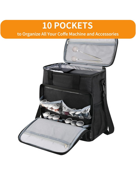Bolsa de Transporte para Cafetera K-Mini Plus LEFORZ - Negra