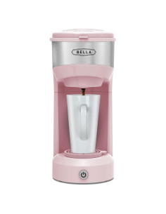 Cafetera BELLA Dual Brew 414ml Rosa - K-Cup y Café Molido