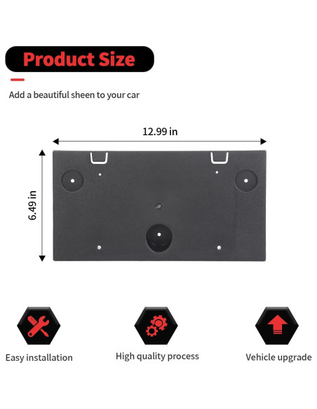 Soporte de Placa de Licencia RT-TCZ para Ford Expedition 2018-2024