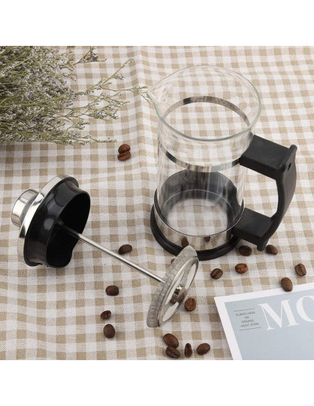 Cafetera Prensa Francesa Acero Inoxidable TOPINCN 28x18.3 cm