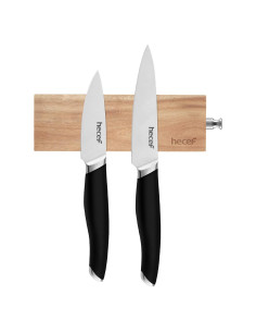 Barra Magnética para Cuchillos Hecef 15 cm Madera Acacia