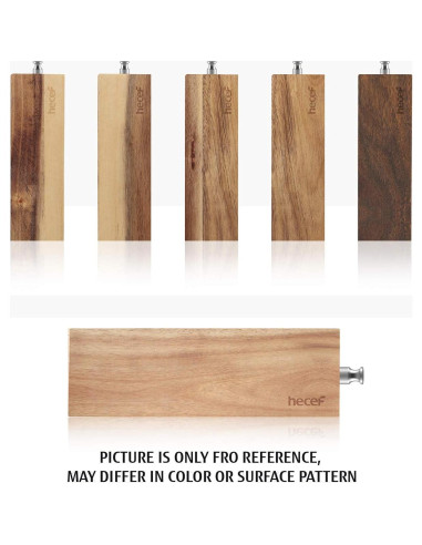 Barra Magnética para Cuchillos Hecef 15 cm Madera Acacia