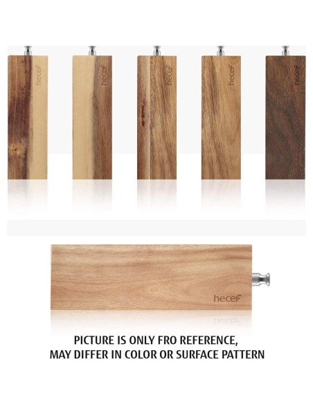 Barra Magnética para Cuchillos Hecef 15 cm Madera Acacia