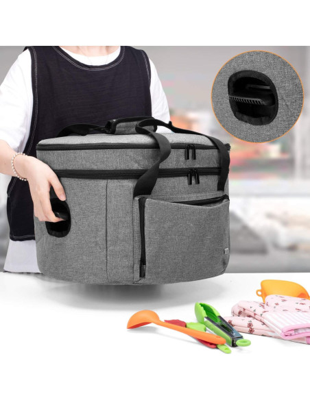 Bolsa de transporte para olla de cocción lenta LUXJA 6-8 qt