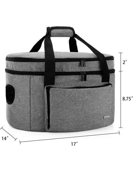 Bolsa de transporte para olla de cocción lenta LUXJA 6-8 qt