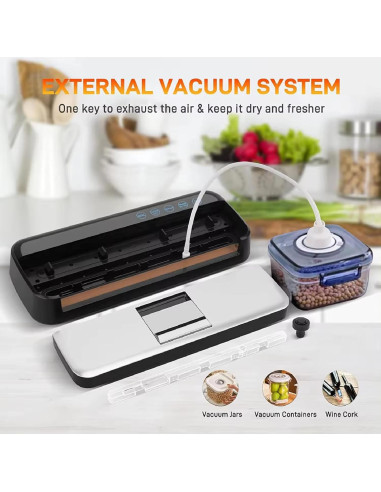 Máquina de Sellado al Vacío TEZILON AP-18 Automática 125W