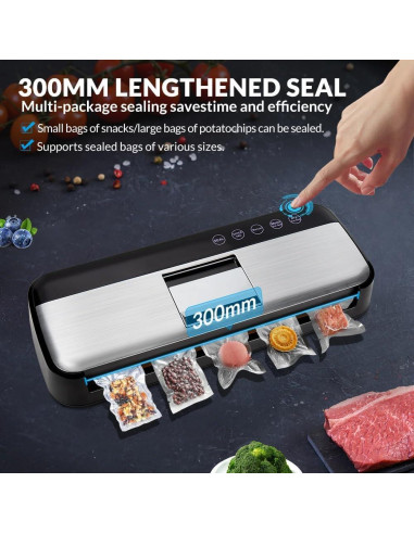 Máquina de Sellado al Vacío TEZILON AP-18 Automática 125W