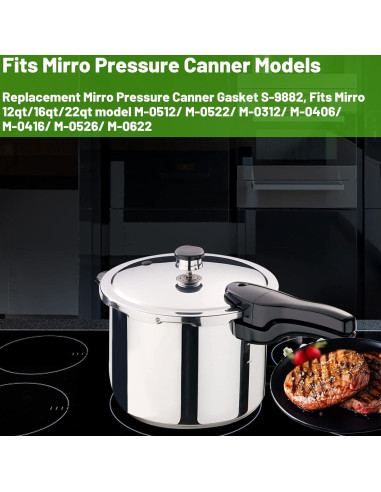 Juntas de Reemplazo para Olla a Presión Mirro - 32 cm - Vonluxin