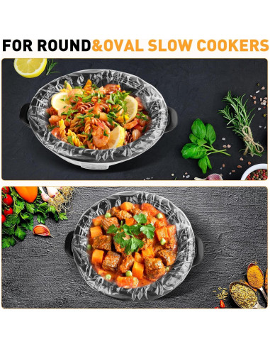 Forros Desechables para Olla de Cocción Lenta YixangDD 40 Unidades