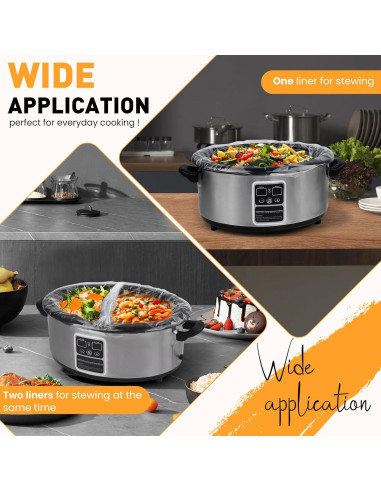 Forros Desechables para Olla de Cocción Lenta YixangDD 40 Unidades