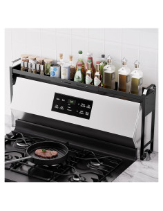 Estante de Especias WOCHUANGSI Negro Expandible 69.2-82.7 cm