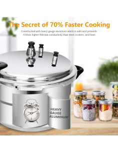 Olla a presión Fulgutonit 5.3L compatible inducción 10 PSI 2