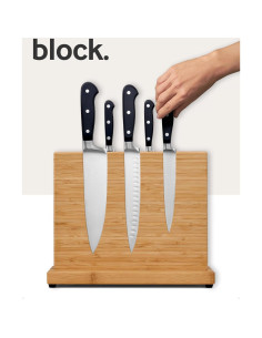 Bloque Magnético para Cuchillos LARHN de Madera 32x26 cm 2