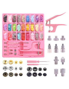 Kit de Broches de Costura Swpeet Rosa con 300 Conjuntos