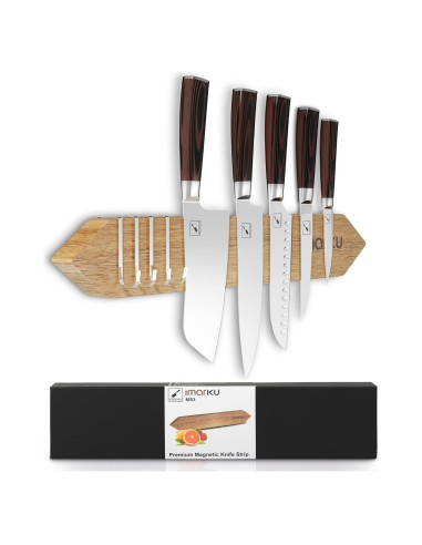 Soporte Magnético para Cuchillos imarku 40.64 cm Acacia Natural