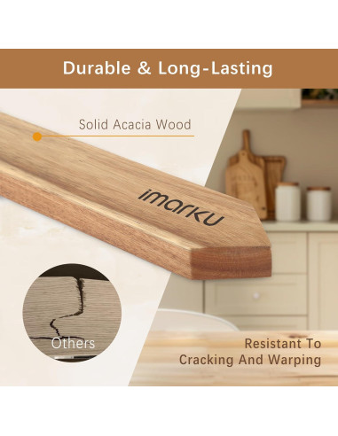 Soporte Magnético para Cuchillos imarku 40.64 cm Acacia Natural