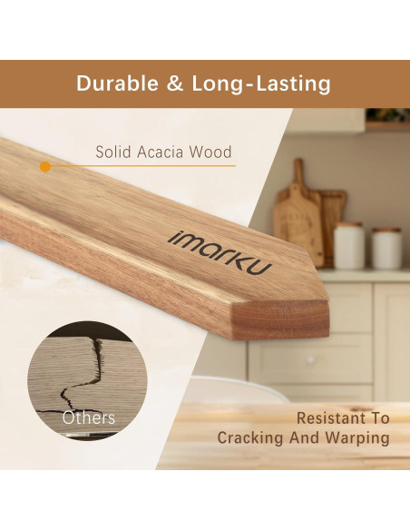 Soporte Magnético para Cuchillos imarku 40.64 cm Acacia Natural