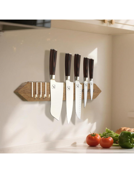 Soporte Magnético para Cuchillos imarku 40.64 cm Acacia Natural