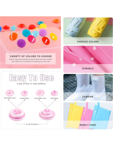 Kit de Broches de Costura Swpeet Rosa con 300 Conjuntos