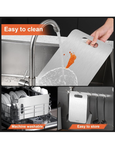 Tabla de Cortar Stron-Dura Acero Inoxidable 29.2x20.3 cm