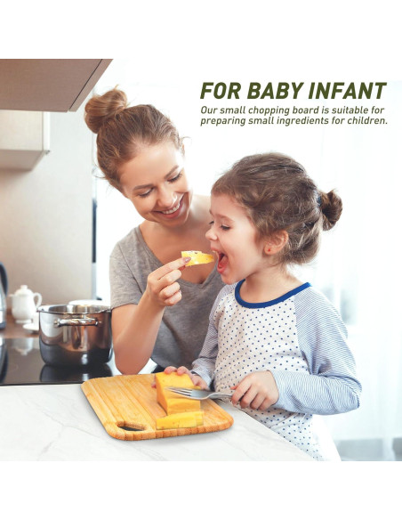 2 Tablas de Cortar Mini de Bambú Socisen 21.8x15.2cm Ecológicas