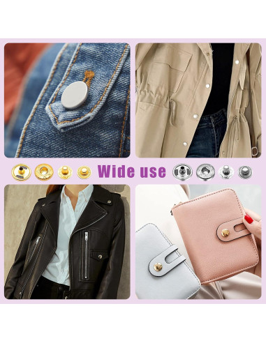 Kit de Broches de Costura Swpeet Rosa con 300 Conjuntos