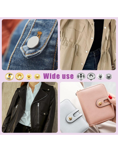 Kit de Broches de Costura Swpeet Rosa con 300 Conjuntos