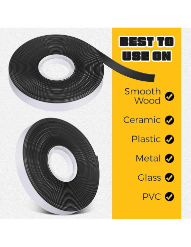 Cinta Magnética Autoadhesiva SALEX 6.35 mm x 12.19 m