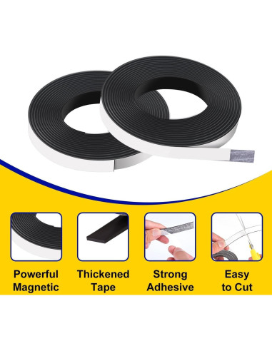 Cinta Magnética Autoadhesiva SALEX 6.35 mm x 12.19 m