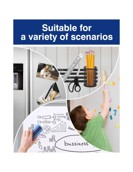 Cinta Magnética Adhesiva Gwybkq 3 Rollos 10 Pies 12.7mm