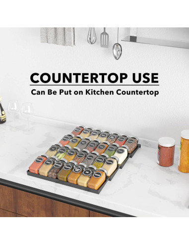 Organizador de Cajones SpaceAid con 28 Tarros y 386 Etiquetas