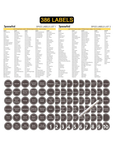 Organizador de Cajones SpaceAid con 28 Tarros y 386 Etiquetas