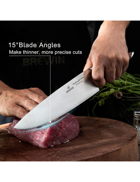 Juego de Cuchillos de Chef Brewin Chefilosophi 5 PCS Pakkawood