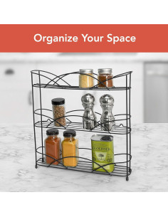 Organizador de Especias de 3 Niveles Spectrum Negro 2