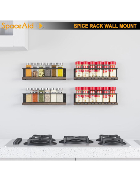 Organizador de Especias SpaceAid 4 Estantes Montaje en Pared