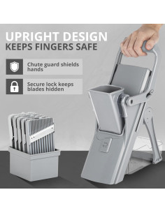 Cortador de Mandolina EMSON 6099 Seguro y Multifuncional 2