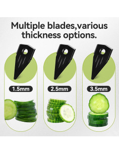 Cortadora de Mandolina NIOSAVM Acero Inoxidable 5 Cuchillas 2