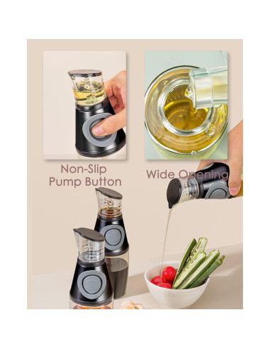 Botella dispensadora de aceite KITLAB 250ml vidrio sin plomo