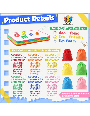 Conjunto de Letras Magnéticas Gilprop 492 Piezas para Aula