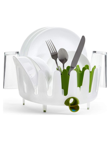 Estante de Platos Chef'n 401-281-004 Blanco/Verde 35.5x33.7cm