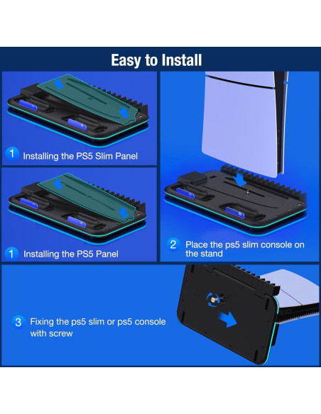 Soporte de Enfriamiento y Carga para PS5 Slim EUROA