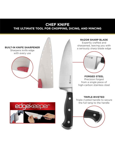 Cuchillo de Chef Sabatier 20.32 cm Acero Inoxidable Forjado