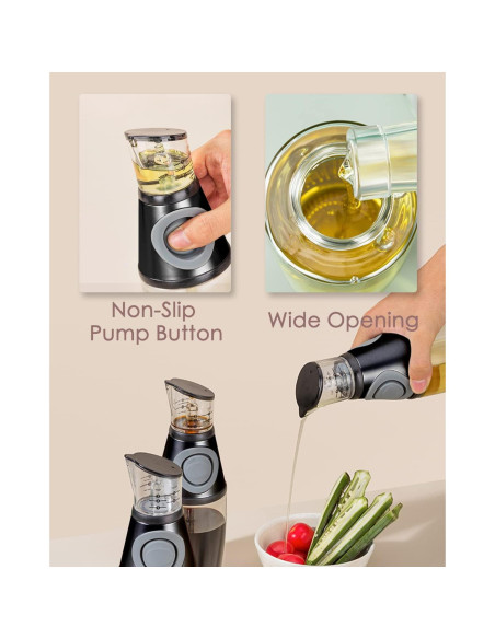 Botella dispensadora de aceite KITLAB 500ml vidrio negro