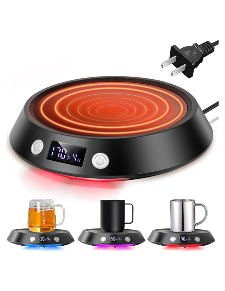 Calentador de Tazas Clinuse 50W Negro con Apagado Automático