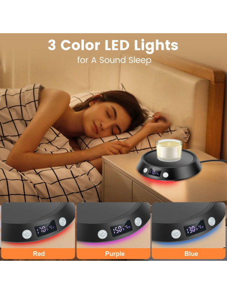 Calentador de Tazas Clinuse 50W Negro con Apagado Automático