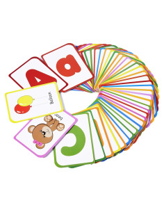 Tarjetas de Flash Alfabeto ZazzyKid 52 Piezas Preescolar