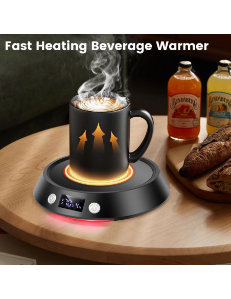 Calentador de Tazas Clinuse 50W Negro con Apagado Automático