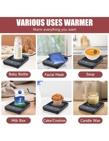 Calentador de Tazas Eléctrico Cafzed 30W Negro con Temporizador