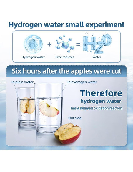 Generador de Agua de Hidrógeno Curety 1500ppb Portátil